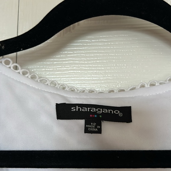 Sharagano White Lace Dress - Picture 2 of 6